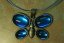 Náhrdelník EL Motýl - Varianta - Nahrdelník motýl: Světle modrá